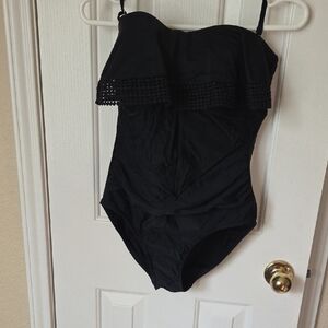 Kona Sol Black One Piece Swimsuit